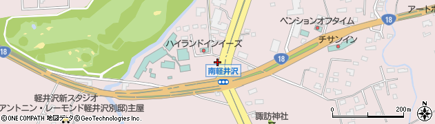 長野県軽井沢町（北佐久郡）軽井沢（雨宮新田）周辺の地図