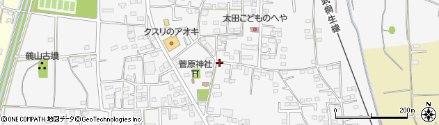 群馬県太田市鳥山上町周辺の地図