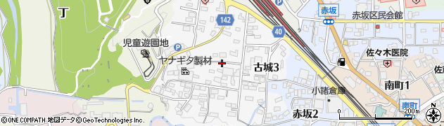 長野県小諸市古城周辺の地図