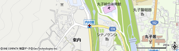 内村橋周辺の地図
