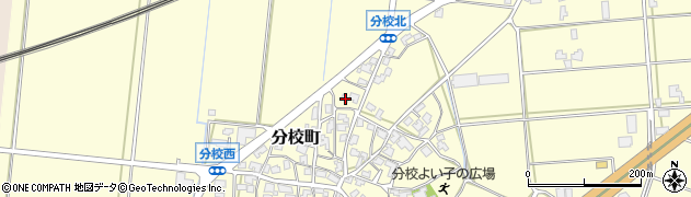 石川県加賀市分校町リ341周辺の地図