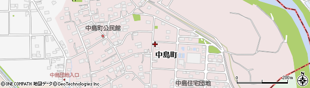群馬県高崎市中島町周辺の地図