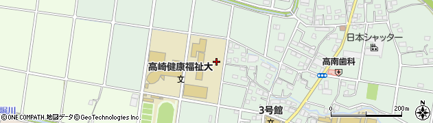 高崎健康福祉大学　人間発達学部周辺の地図