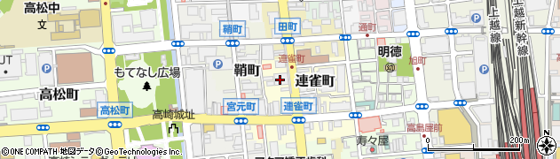 株式会社トップ　高崎営業所周辺の地図