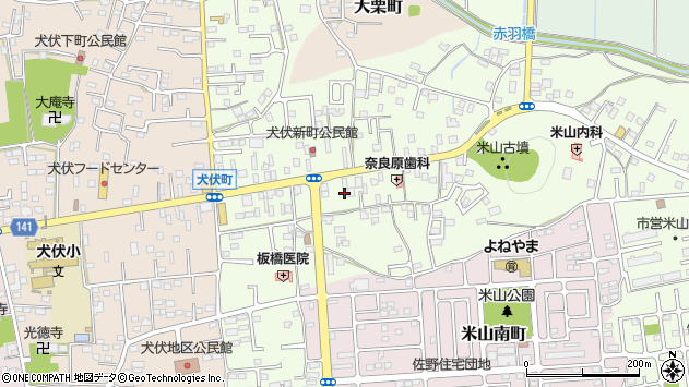 〒327-0803 栃木県佐野市犬伏新町の地図