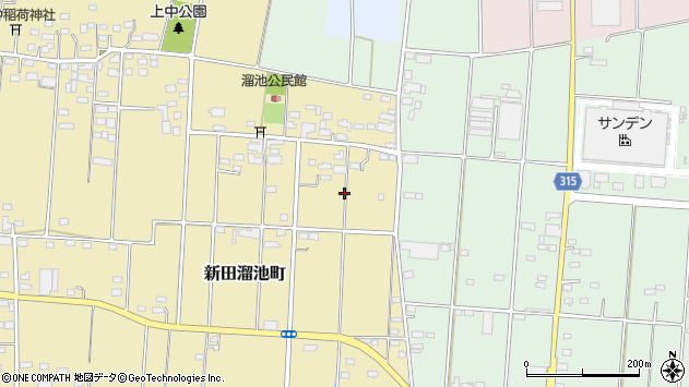 〒370-0354 群馬県太田市新田溜池町の地図