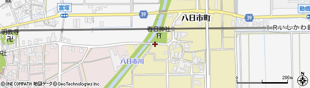 石川県加賀市八日市町（ハ）周辺の地図