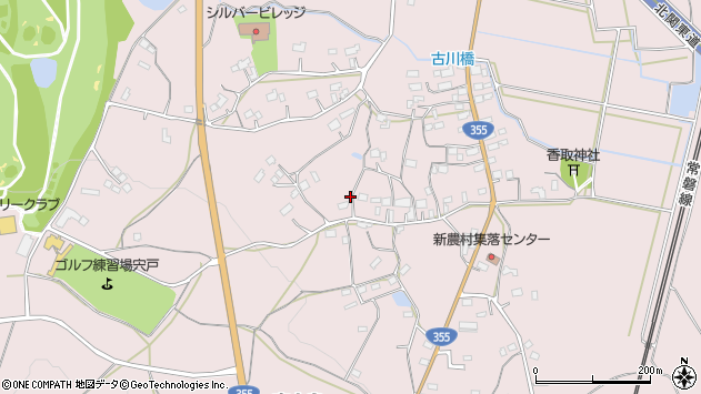 〒309-1725 茨城県笠間市南小泉の地図