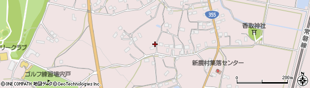 茨城県笠間市南小泉周辺の地図