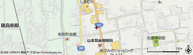 ピザーラ　穂高店周辺の地図
