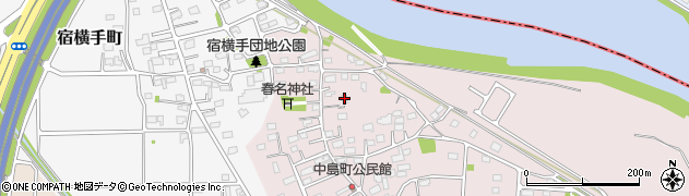 群馬県高崎市中島町462周辺の地図