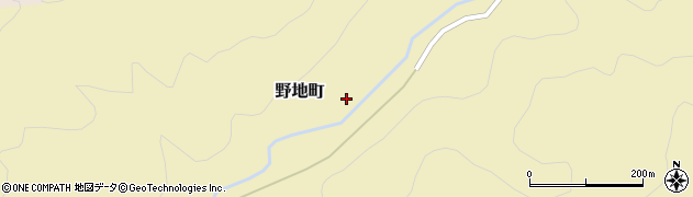 石川県白山市野地町周辺の地図