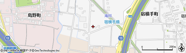 群馬県高崎市宿横手町133周辺の地図