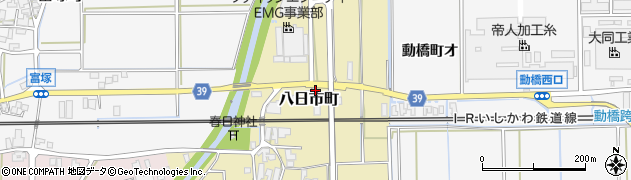 石川県加賀市八日市町ニ周辺の地図