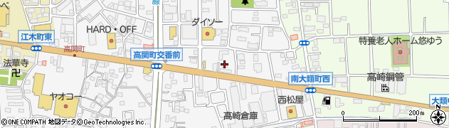 株式会社江東微生物研究所　高崎営業所周辺の地図