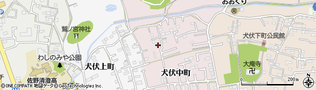 栃木県佐野市犬伏中町2257周辺の地図