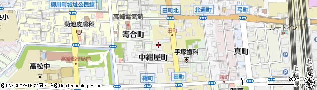 群馬銀行高崎田町支店 ＡＴＭ周辺の地図