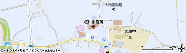 茨城県桜川市周辺の地図
