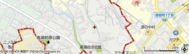 群馬県太田市高瀬町周辺の地図