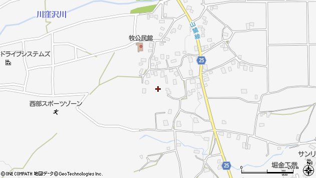 〒399-8305 長野県安曇野市穂高牧の地図