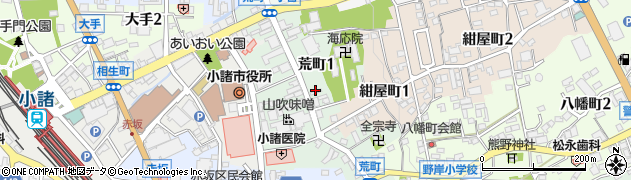 長野県小諸市荒町周辺の地図
