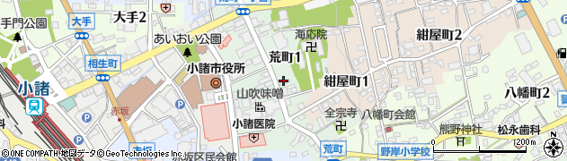 長野県小諸市荒町周辺の地図