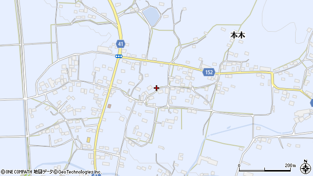 〒309-1231 茨城県桜川市本木の地図