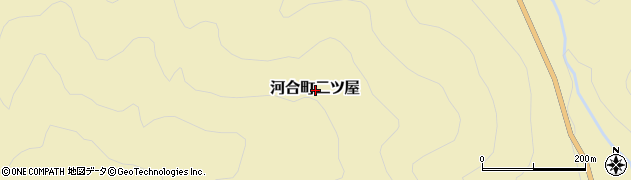 岐阜県飛騨市河合町二ツ屋周辺の地図