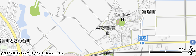 石川県加賀市冨塚町周辺の地図