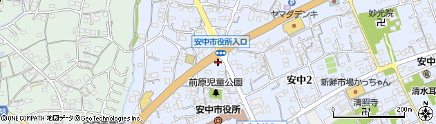 おおぎやラーメン 安中店周辺の地図