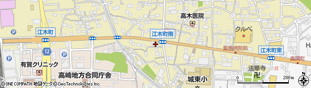 クリーニングホシノ　江木店周辺の地図