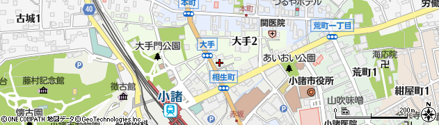 タイムズ上田信用金庫小諸支店駐車場周辺の地図