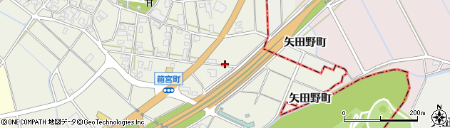 石川県加賀市箱宮町（ラ）周辺の地図