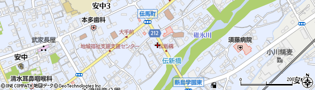 安中富岡線周辺の地図