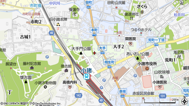 〒384-0031 長野県小諸市大手の地図