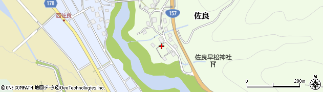 石川県白山市佐良（ソ）周辺の地図