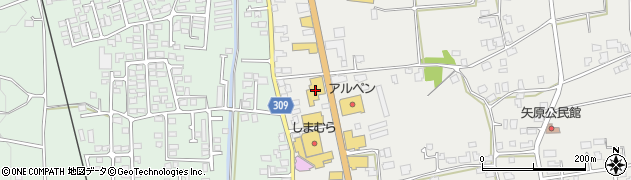 長野トヨタ　穂高店周辺の地図