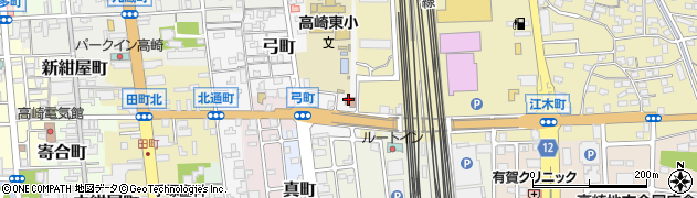 高崎市東公民館周辺の地図