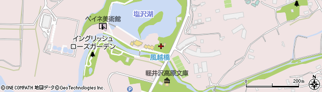 軽井沢タリアセン周辺の地図