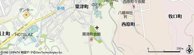 石川県小松市粟津町（ル）周辺の地図