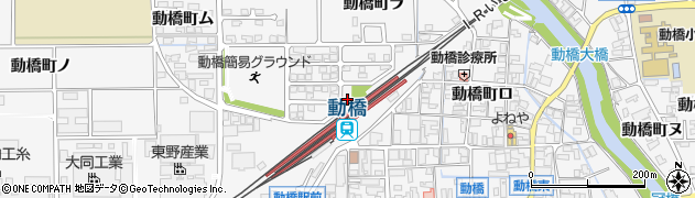石川県加賀市動橋町（ナ）周辺の地図