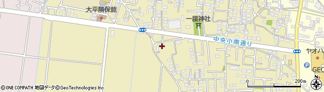栃木県栃木市大平町新1060周辺の地図