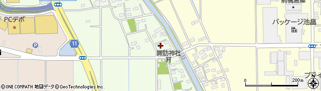 群馬県前橋市下阿内町123周辺の地図
