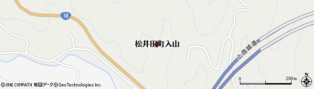 群馬県安中市松井田町入山周辺の地図