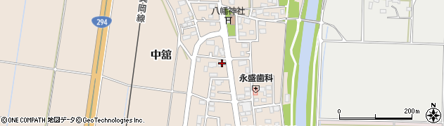 茨城県筑西市中舘2377周辺の地図