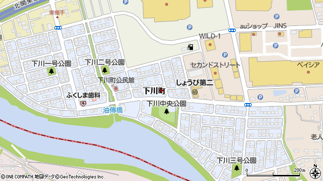 〒379-2144 群馬県前橋市下川町の地図