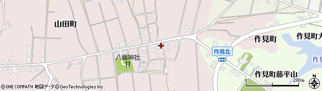 石川県加賀市東山田町周辺の地図