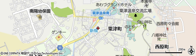 石川県小松市粟津町（ニ）周辺の地図