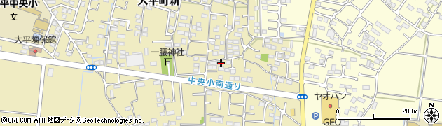 栃木県栃木市大平町新1468周辺の地図