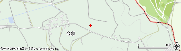 茨城県桜川市今泉周辺の地図